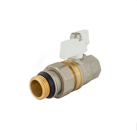 Кран шаровой со згоном FADO New PN40 White